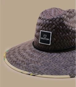 Brixton Alpha Square Sun Hat Brown Straw -Modehüte alpha square sun hat brown straw 2