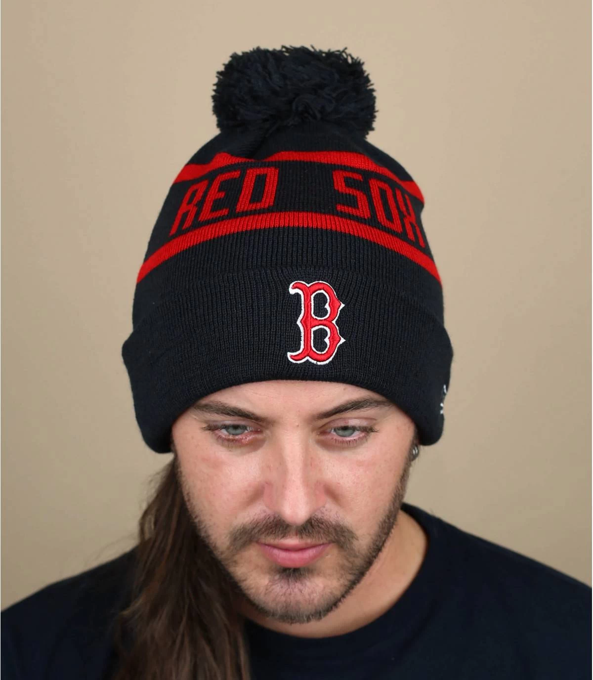NEW ERA Beanie Jake Boston Navy 1 NEW ERA Beanie Jake Boston Navy