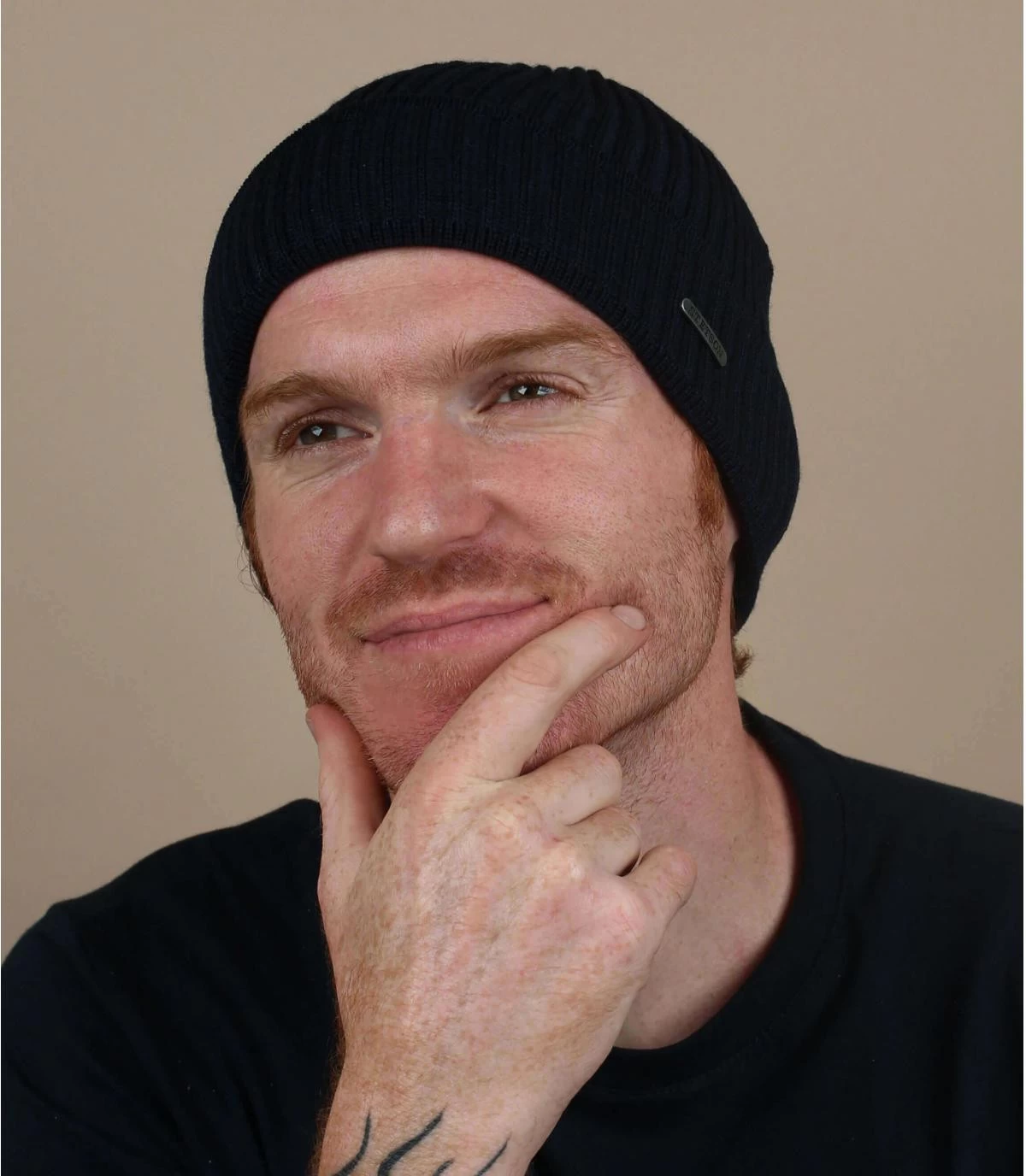 Stetson Beanie Merino Wool Navy 1 Stetson Beanie Merino Wool Navy