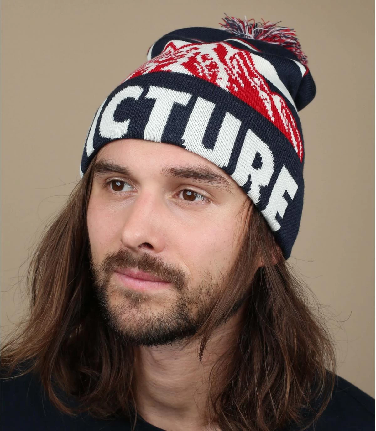 Picture Bernie Beanie Dark Blue 1 Picture Bernie Beanie Dark Blue