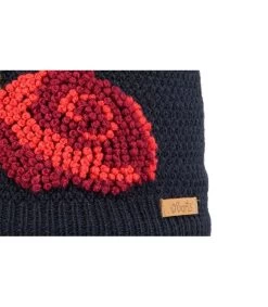 Barts Caia Beanie Kids Navy -Modehüte caia beanie kids navyKinder20Muetze20Blume20blau