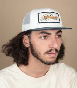 HUF Chainsaw Trucker Cap White