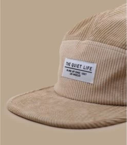 Cord 5 Panel Cap Tan -Modehüte cord 5 panel cap tan 2