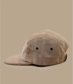 Cord 5 Panel Cap Tan -Modehüte cord 5 panel cap tan 3