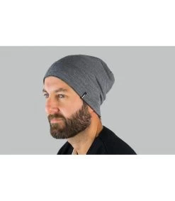 Barts Eclipse Beanie Reversible Dark Heather -Modehüte eclipse beanie dark heatherBarts20Oversize20Muetze20grau20wendbar