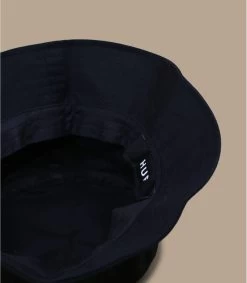 HUF Essentials TT Bucket Black -Modehüte essentials tt bucket black 3