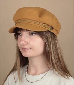 Brixton Fiddler Fisherman Cap Golden Brown
