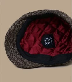 Brixton Hooligan Brown Khaki Herringbone Wm -Modehüte hooligan brown khaki herringbone wm 2