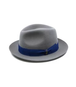 Borsalino Hut Kaninchen Haarfilz Grau -Modehüte hut kaninchen haarfilz grauBorsalino20trilby20kaninchen20haarfilz20grau20b