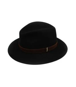 Borsalino Hut Kaninchen Haarfilz Schwarz 6 Borsalino Hut Kaninchen Haarfilz Schwarz -Modehüte hut kaninchen haarfilz schwarzfedora20haarfilz20schwarz20borsalin