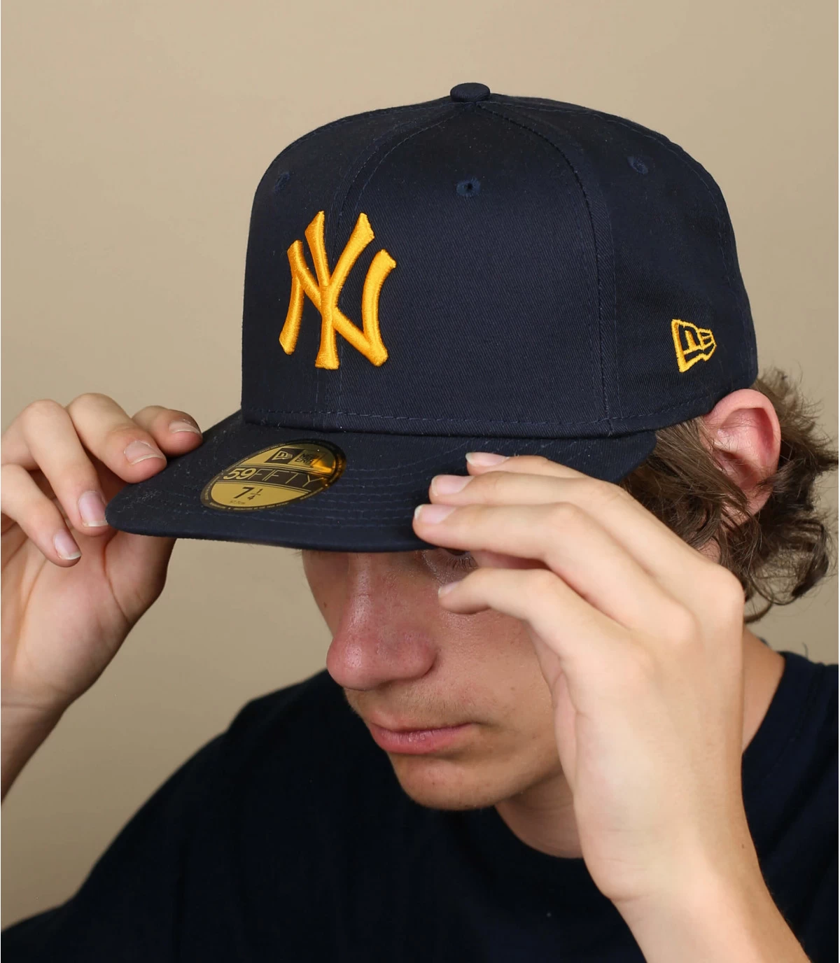 NEW ERA League Ess 5950 NY Navy Gold 1 NEW ERA League Ess 5950 NY Navy Gold