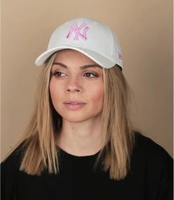 NEW ERA League Ess 9Forty NY White Rose