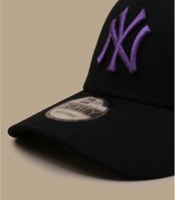 NEW ERA League Ess Cap 9Forty NY Black Purple -Modehüte league ess cap 9forty ny black purple 2