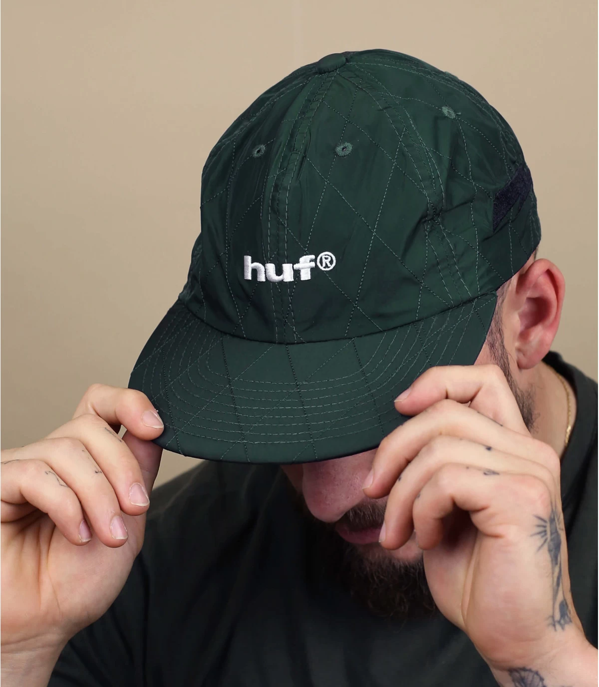 HUF Lightning Quilted Forest Green 1 HUF Lightning Quilted Forest Green