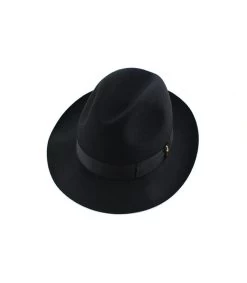 Borsalino Marengo Black Fur Felt Hat -Modehüte marengo black felt hatblack20felt20hat20for20men