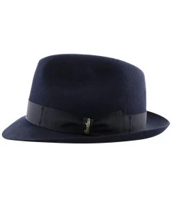 Borsalino Marengo Navy Fur Felt Hat -Modehüte marengo navy felt hatBorsalino20Navy20fur20felt20Borsalino20hat