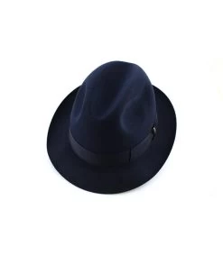 Borsalino Marengo Navy Fur Felt Hat -Modehüte marengo navy felt hatNavy20fur20felt20Borsalino20hat