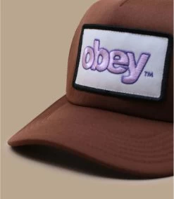 OBEY Marked Trucker Sepia -Modehüte marked trucker sepia 2
