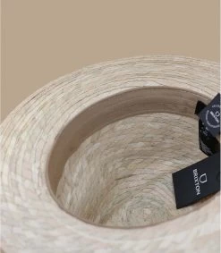 Brixton Messer Straw Fedora Natural -Modehüte messer straw fedora natural 4