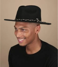 Brixton Messer Wesstern Fedora Black