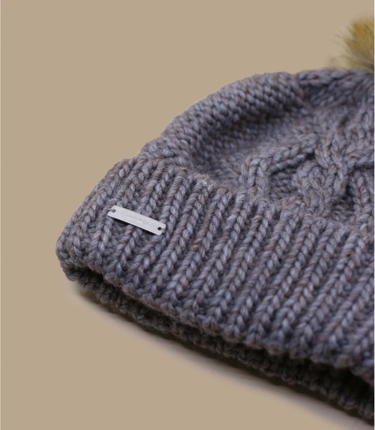 Seeberger Mia Bommelmütze Nutria 2 Seeberger Mia Bommelmütze Nutria – Bild 2