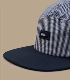 HUF Micro Gngham Logo Volley Cap Navy -Modehüte micro gngham logo volley cap navy 2