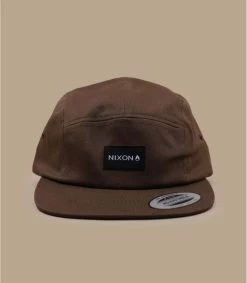 NIXON Mikey 5 Panel Cap Brown -Modehüte mikey 5 panel cap brown 2