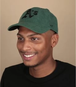 '47 BRAND MVP Cap Thick Cord Athletics Dark Green