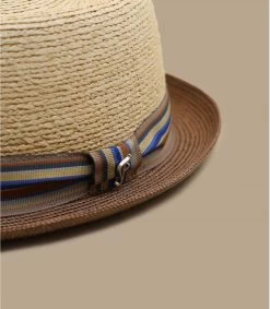 Noham Raphia -Modehüte noham raphiaPork20pie20beige20braun