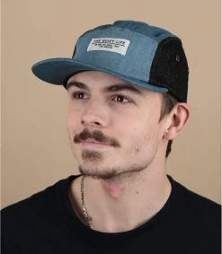 Patchwork Denim 5 Panel