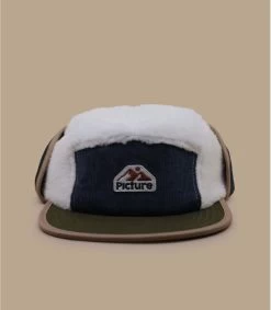 Picture Pisaq Earflap Cap Dark Blue