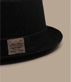 Stetson Pork Pie Denim Black -Modehüte pork pie denim black 2