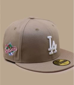 NEW ERA Side Patch 5950 LA Dodgers Camel Pink -Modehüte side patch 5950 la dodgers camel pink 1