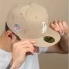 NEW ERA Side Patch 5950 LA Dodgers Camel Pink