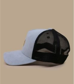 Suede Trucker Cap Iron Grey -Modehüte suede trucker cap iron grey 4