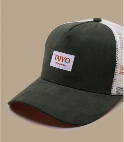 Suede Trucker Kaki -Modehüte suede trucker kaki 3