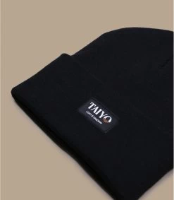 Tessy Cuff Beanie Black -Modehüte tessy cuff beanie black 2