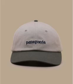 Patagonia Text Logo Cap Oar Tan