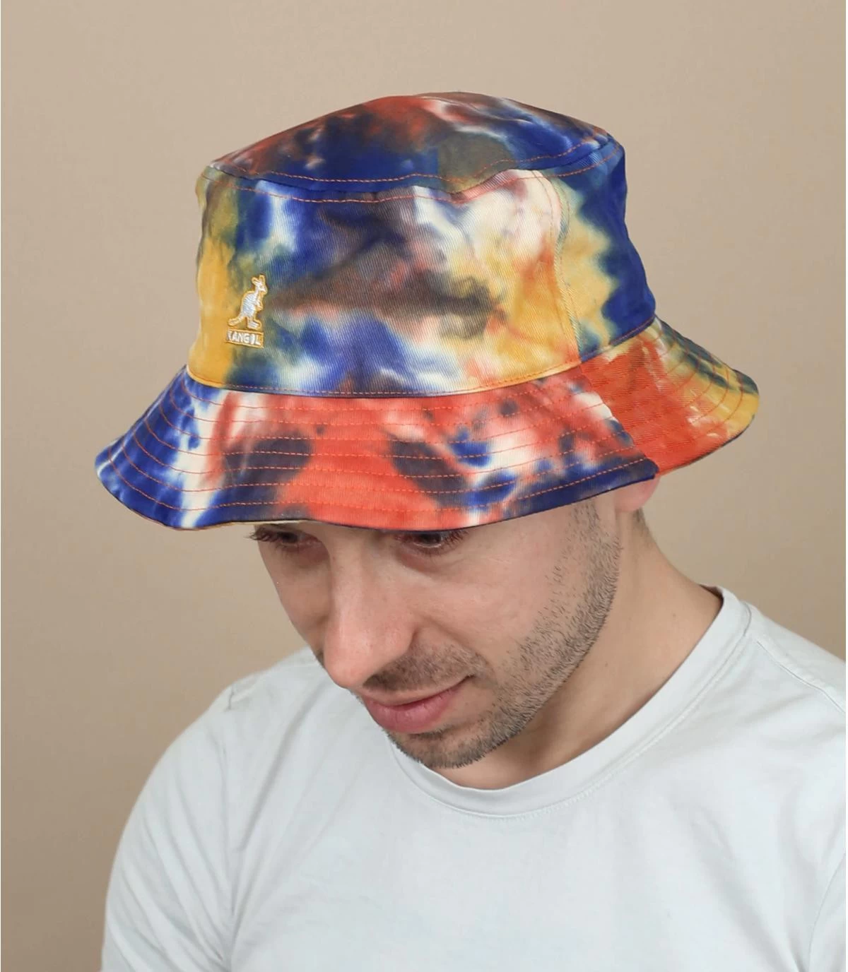 Kangol Tie Dye Bucket Golden Palm 1 Kangol Tie Dye Bucket Golden Palm