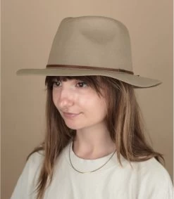 Brixton Wesley Fedora Sand