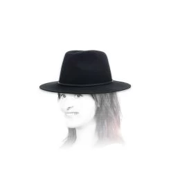 Brixton Wesley Fedora Schwarz Damen -Modehüte wesley fedora schwarz damenBrixton20Damenhut