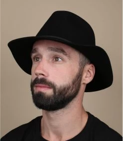 Brixton Wesley Fedora Schwarz