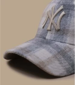 NEW ERA Wmn Plaid Cap 9Forty NY Stone -Modehüte wmn plaid cap 9forty ny stone 2